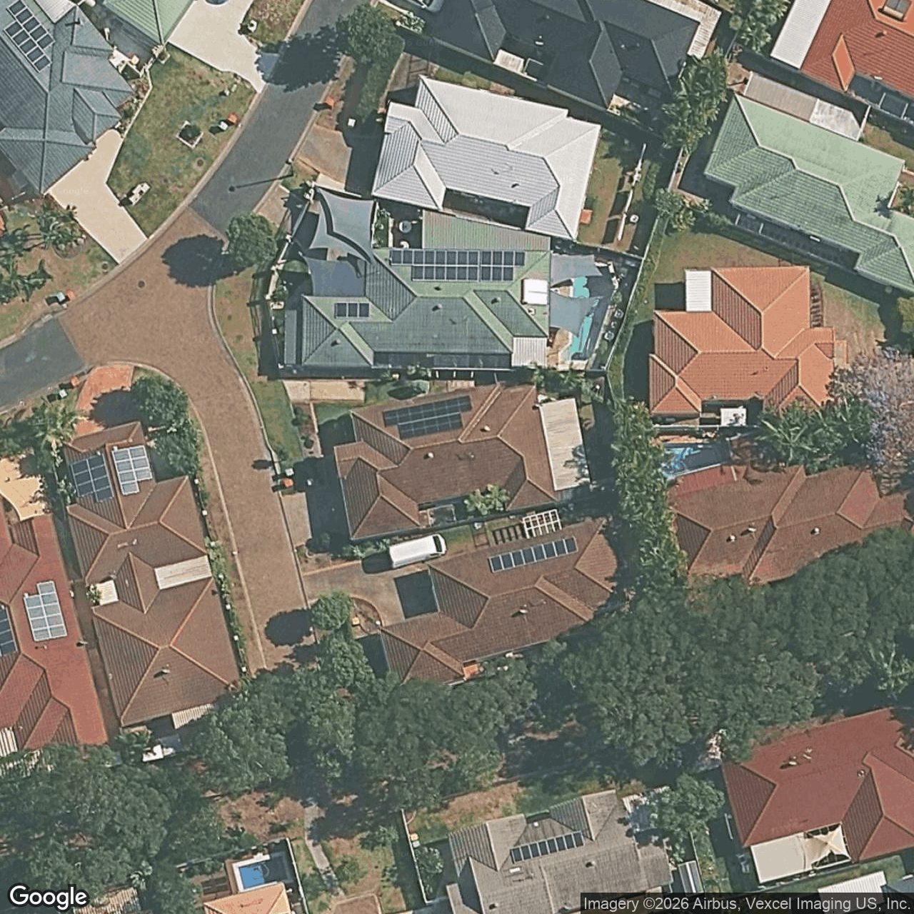 Aerial view of 26 Concord Circuit, Robina QLD 4226