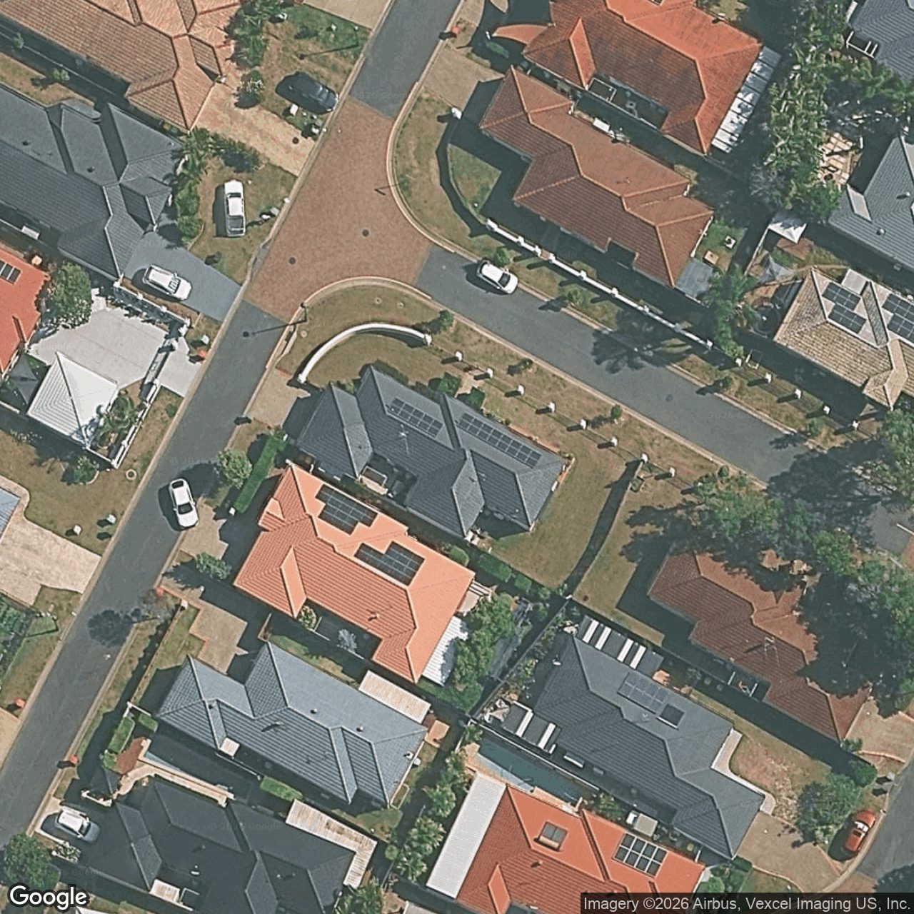 Aerial view of 14 Concord Circuit, Robina QLD 4226