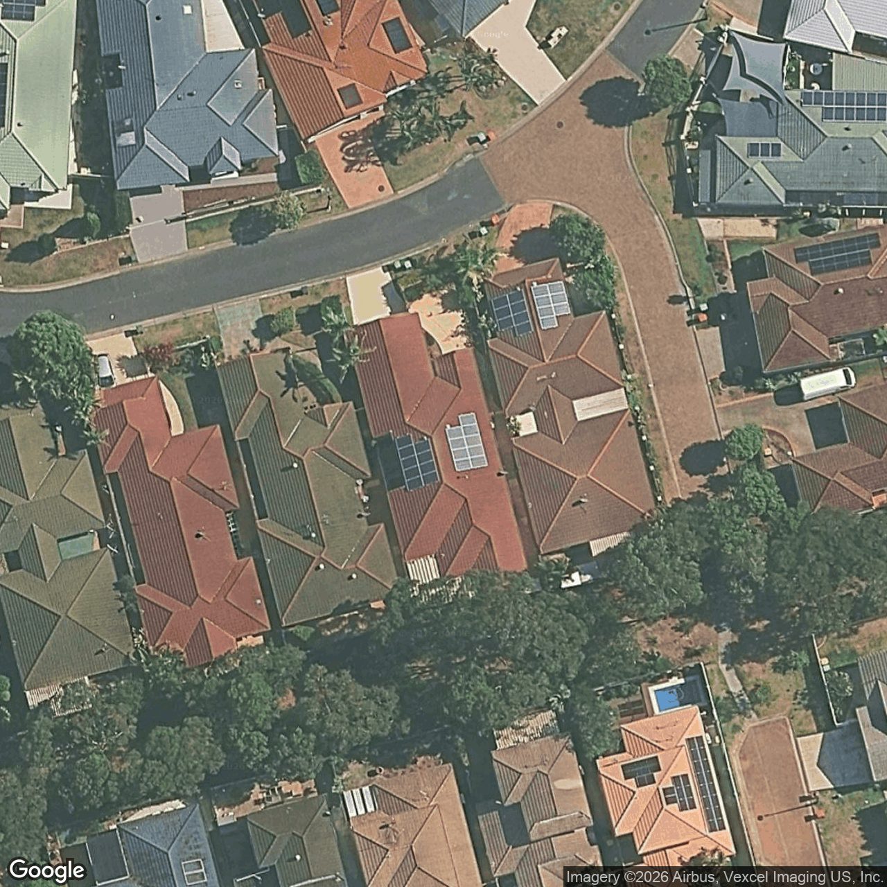 Aerial view of 32 Concord Circuit, Robina QLD 4226