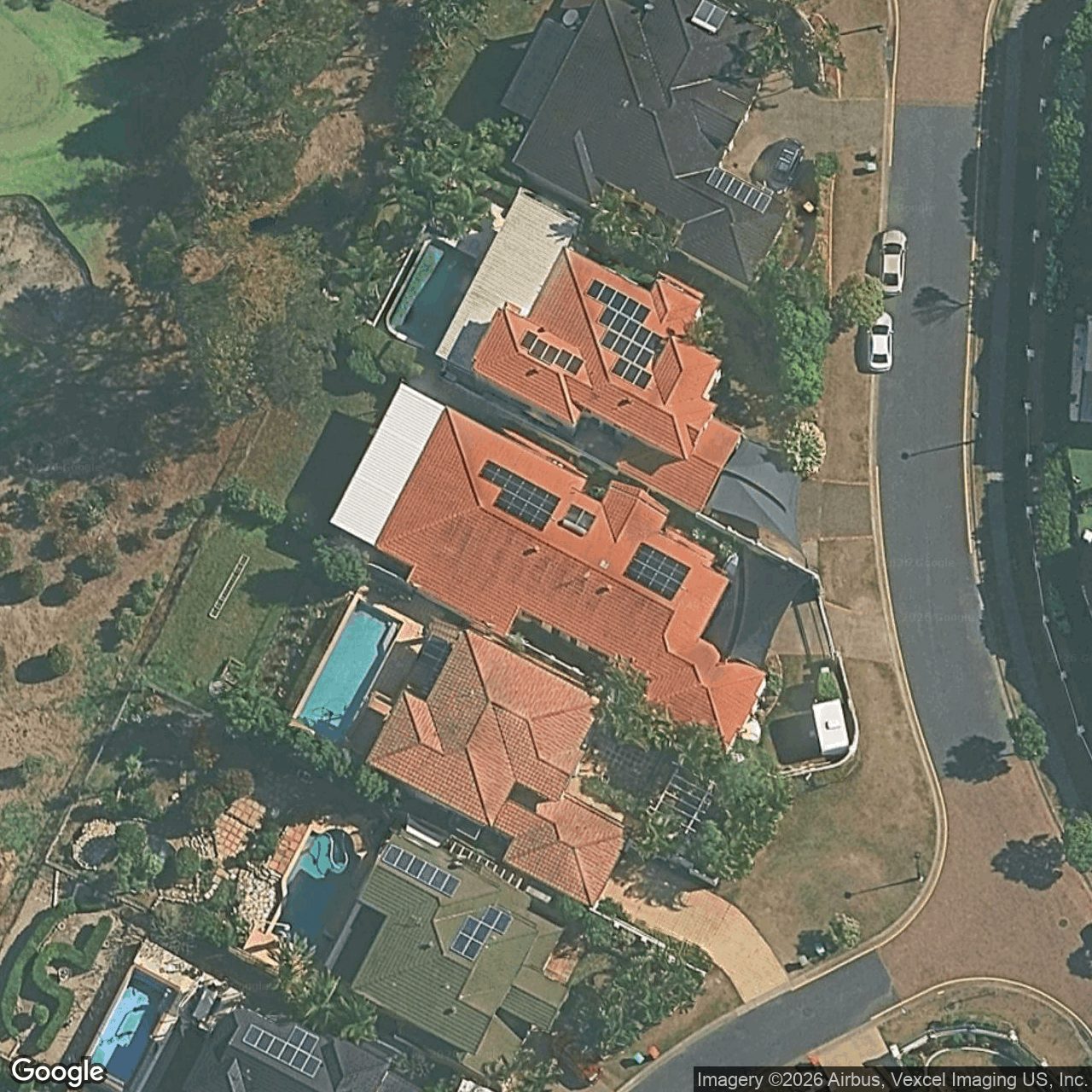 Aerial view of 74 Concord Circuit, Robina QLD 4226