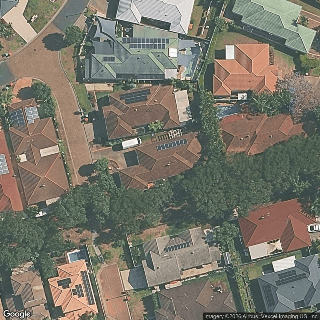Aerial view of 28 Concord Circuit, Robina QLD 4226