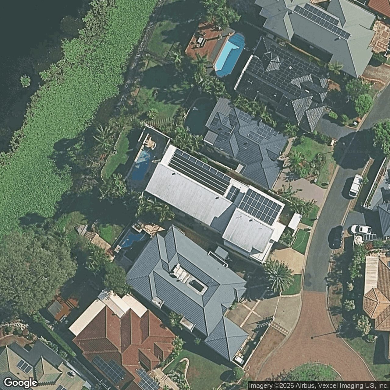 Aerial view of 46 Concord Circuit, Robina QLD 4226