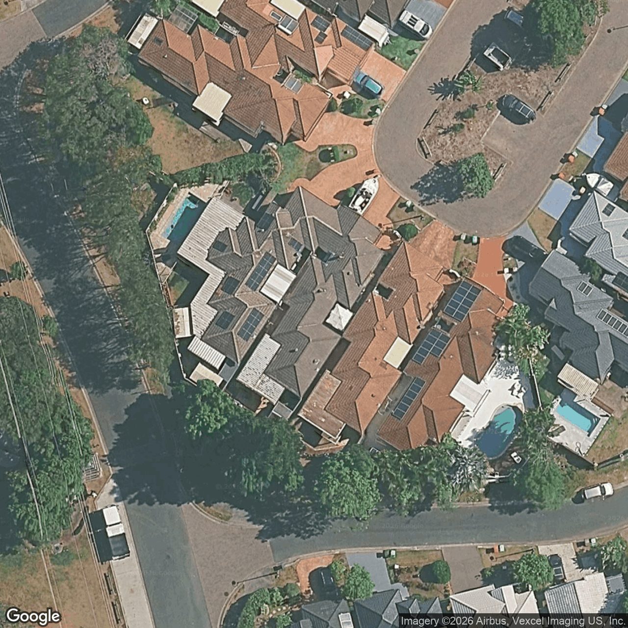Aerial view of 11 Coral Tree Court, Robina QLD 4226