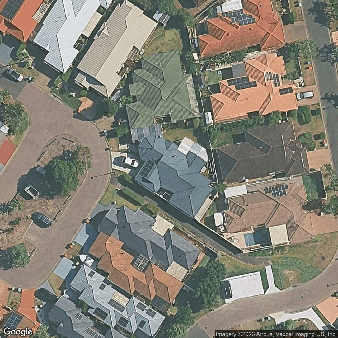 Aerial view of 12 Coral Tree Court, Robina QLD 4226