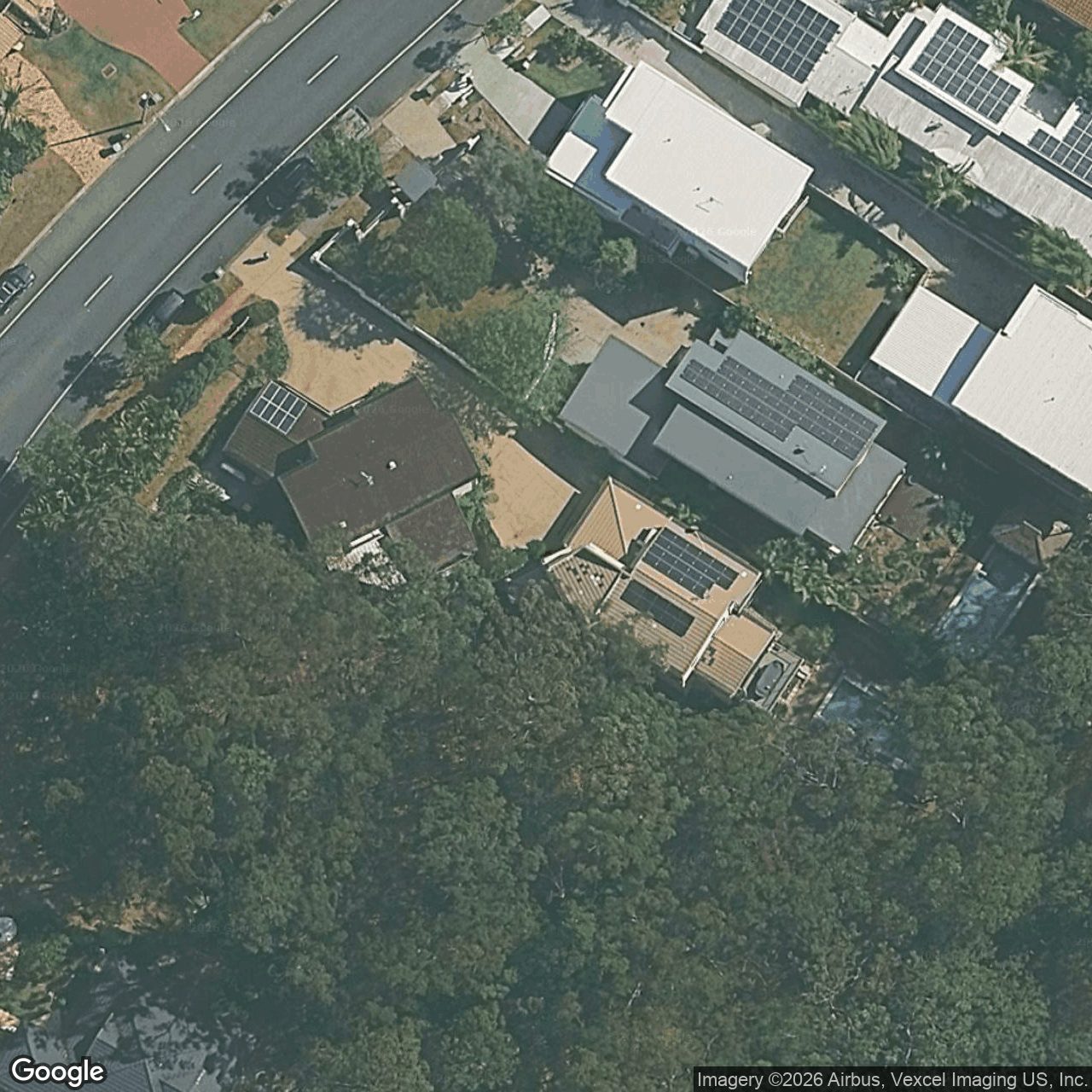 Aerial view of 342 Ron Penhaligon Way, Robina QLD 4226