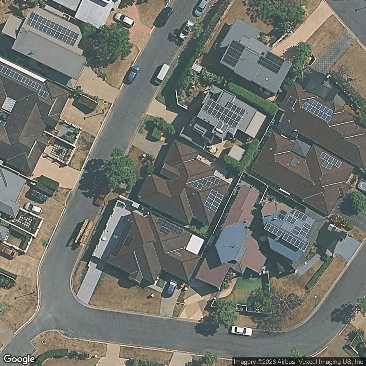 Aerial view of 2/4 Silvermaple Street, Robina QLD 4226