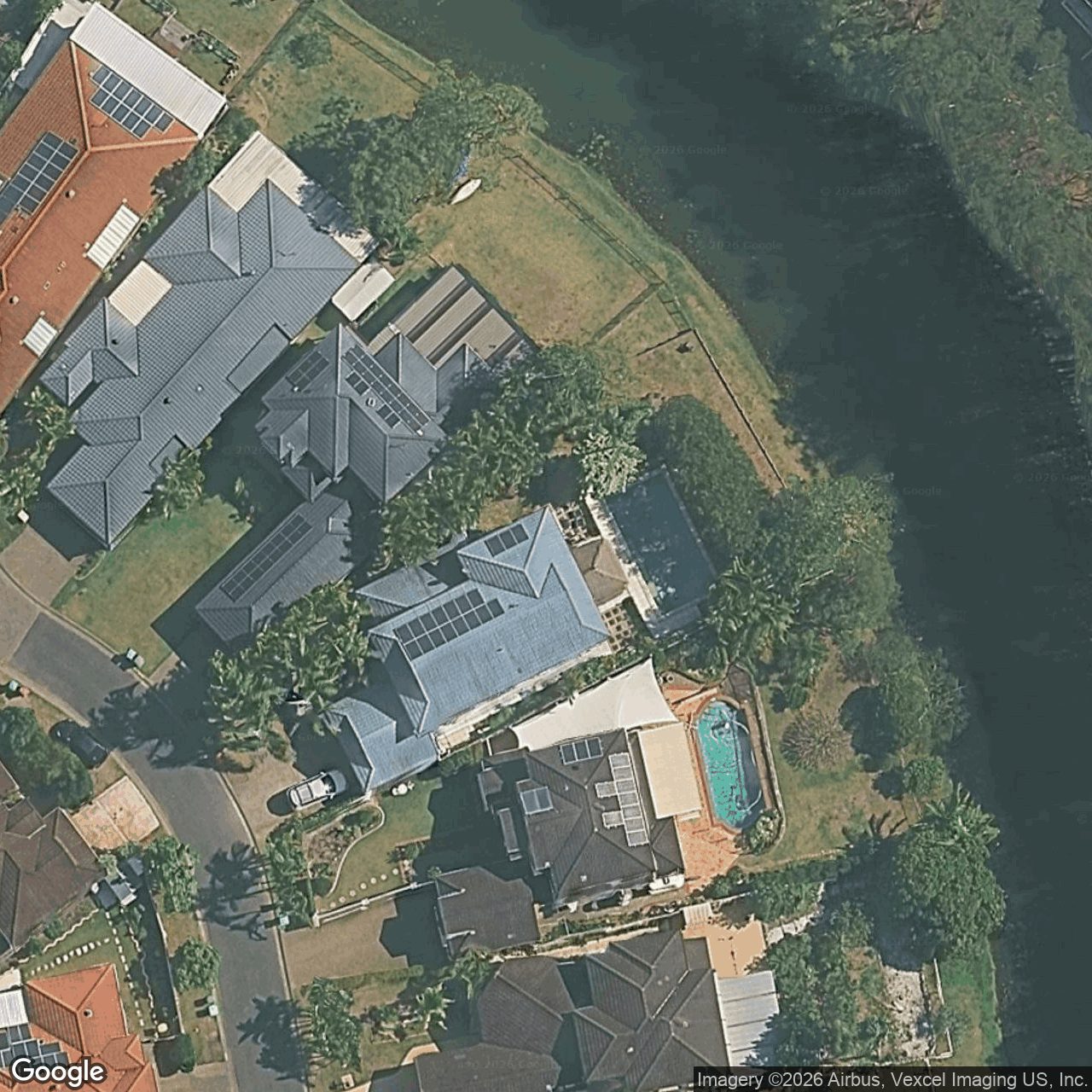Aerial view of 35 Cedarwood Crescent, Robina QLD 4226