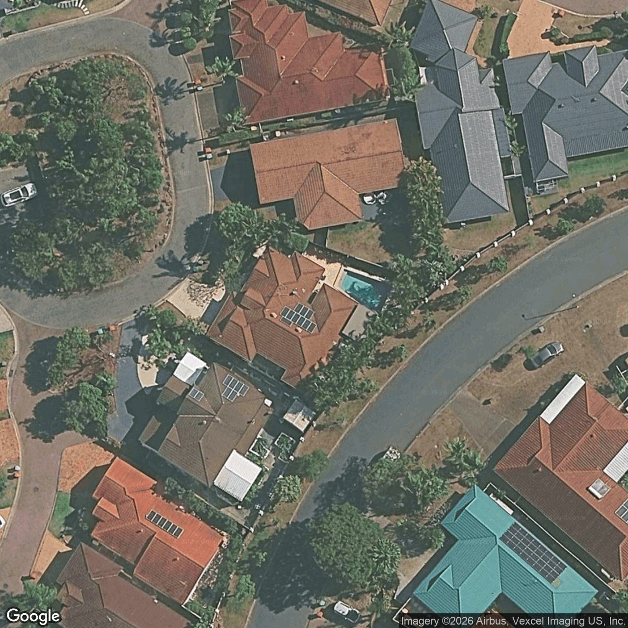 Aerial view of 12 Highgate Lane, Robina QLD 4226
