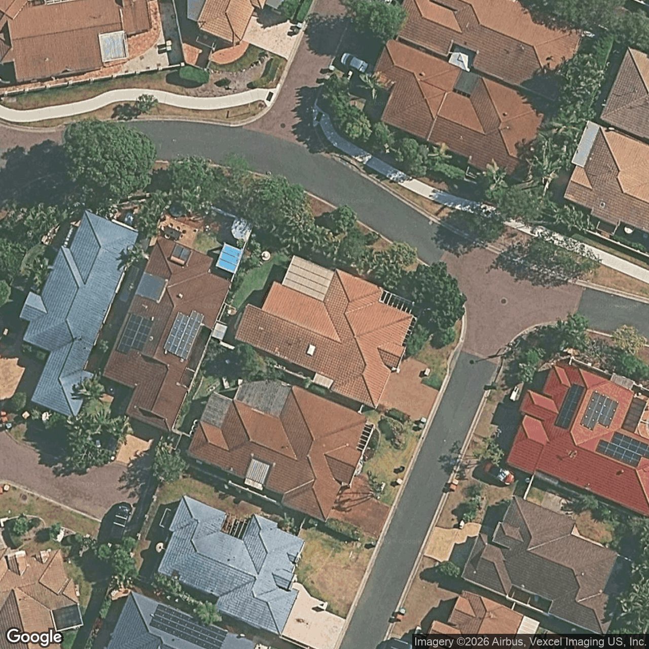 Aerial view of 1 Highgate Lane, Robina QLD 4226