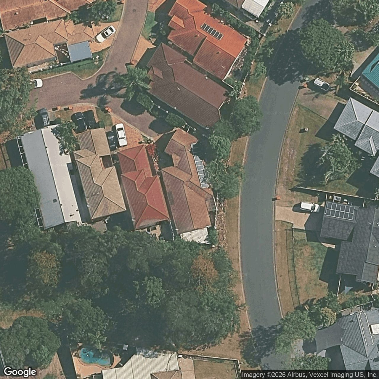 Aerial view of 20 Highgate Lane, Robina QLD 4226