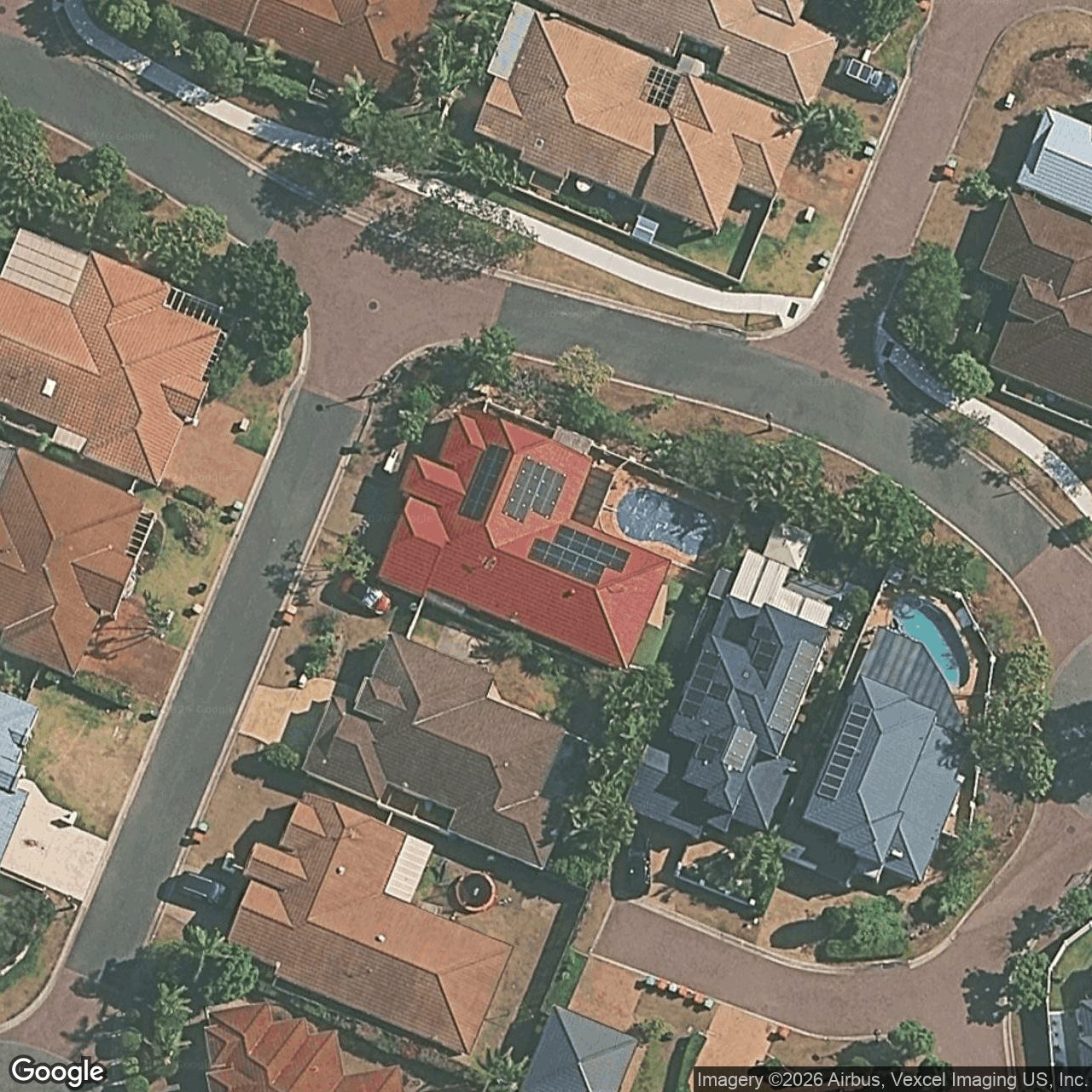 Aerial view of 2 Highgate Lane, Robina QLD 4226