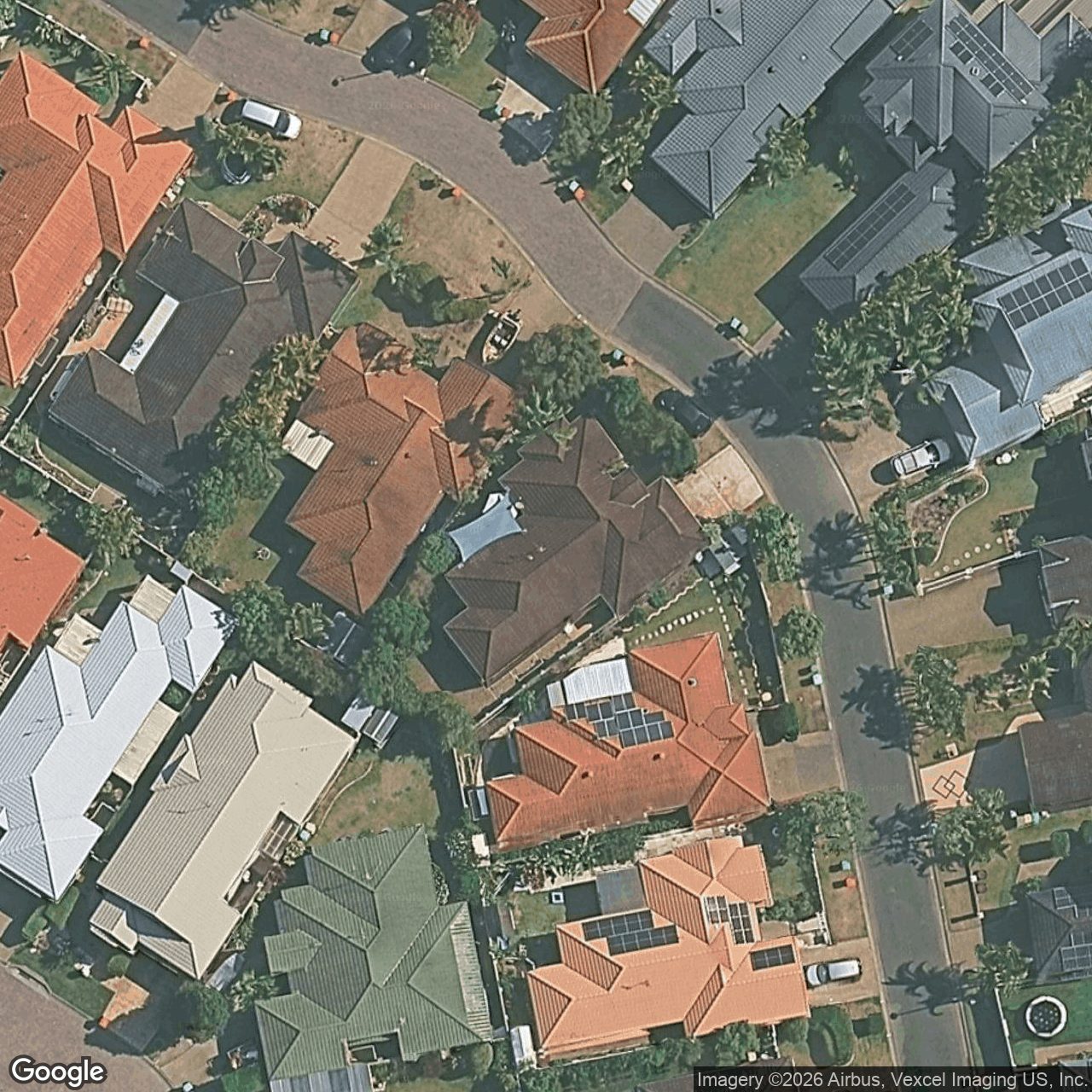 Aerial view of 26 Cedarwood Crescent, Robina QLD 4226