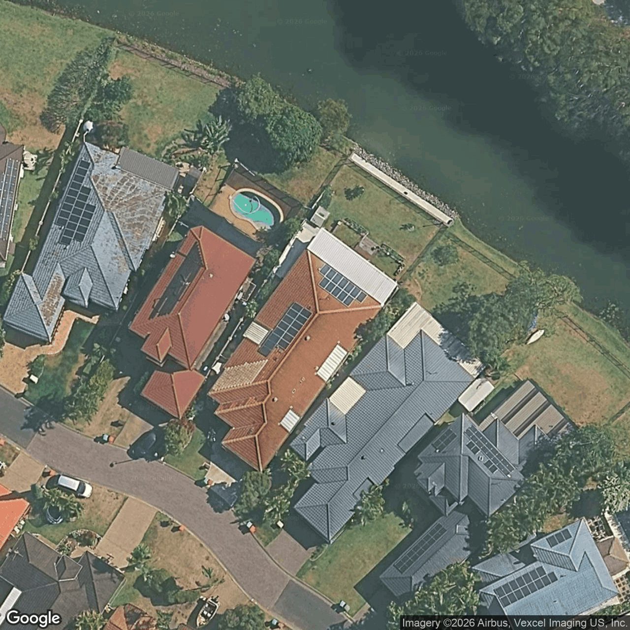 Aerial view of 41 Cedarwood Crescent, Robina QLD 4226