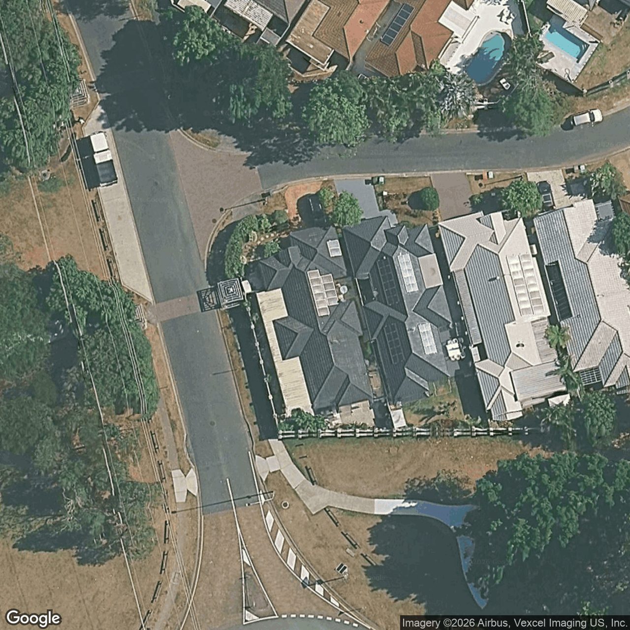Aerial view of 1 Cedarwood Crescent, Robina QLD 4226
