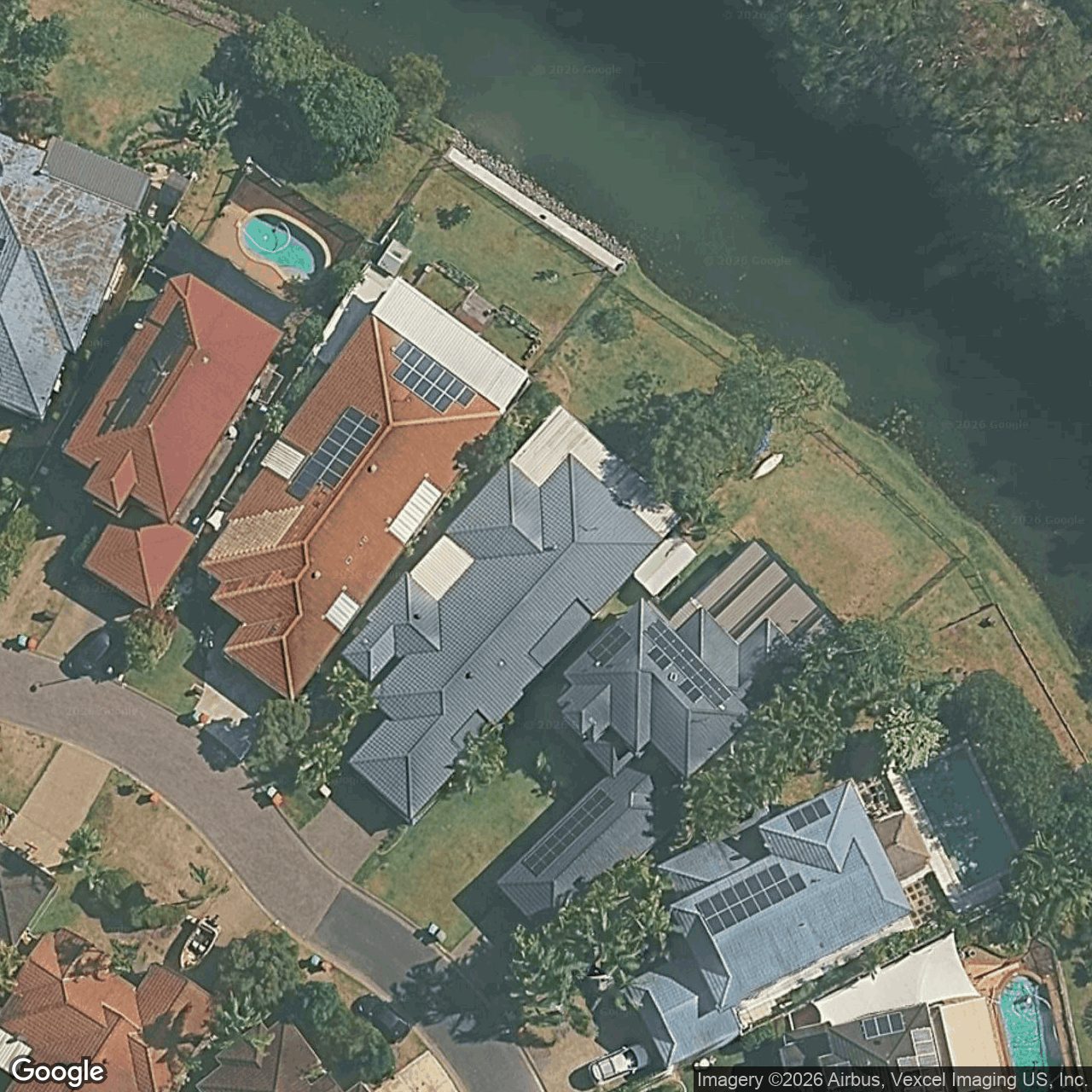 Aerial view of 39 Cedarwood Crescent, Robina QLD 4226