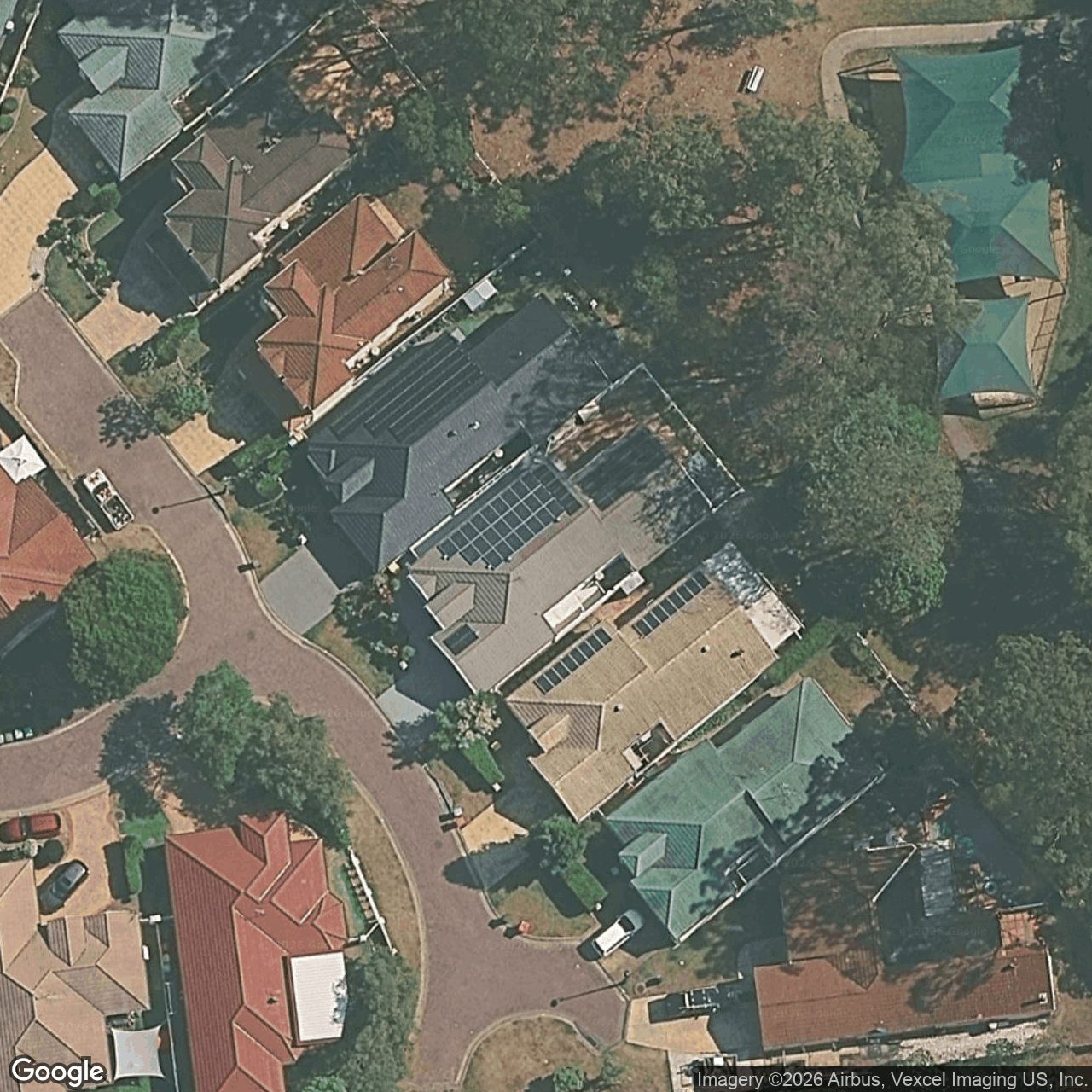 Aerial view of 14 Novar Court, Robina QLD 4226
