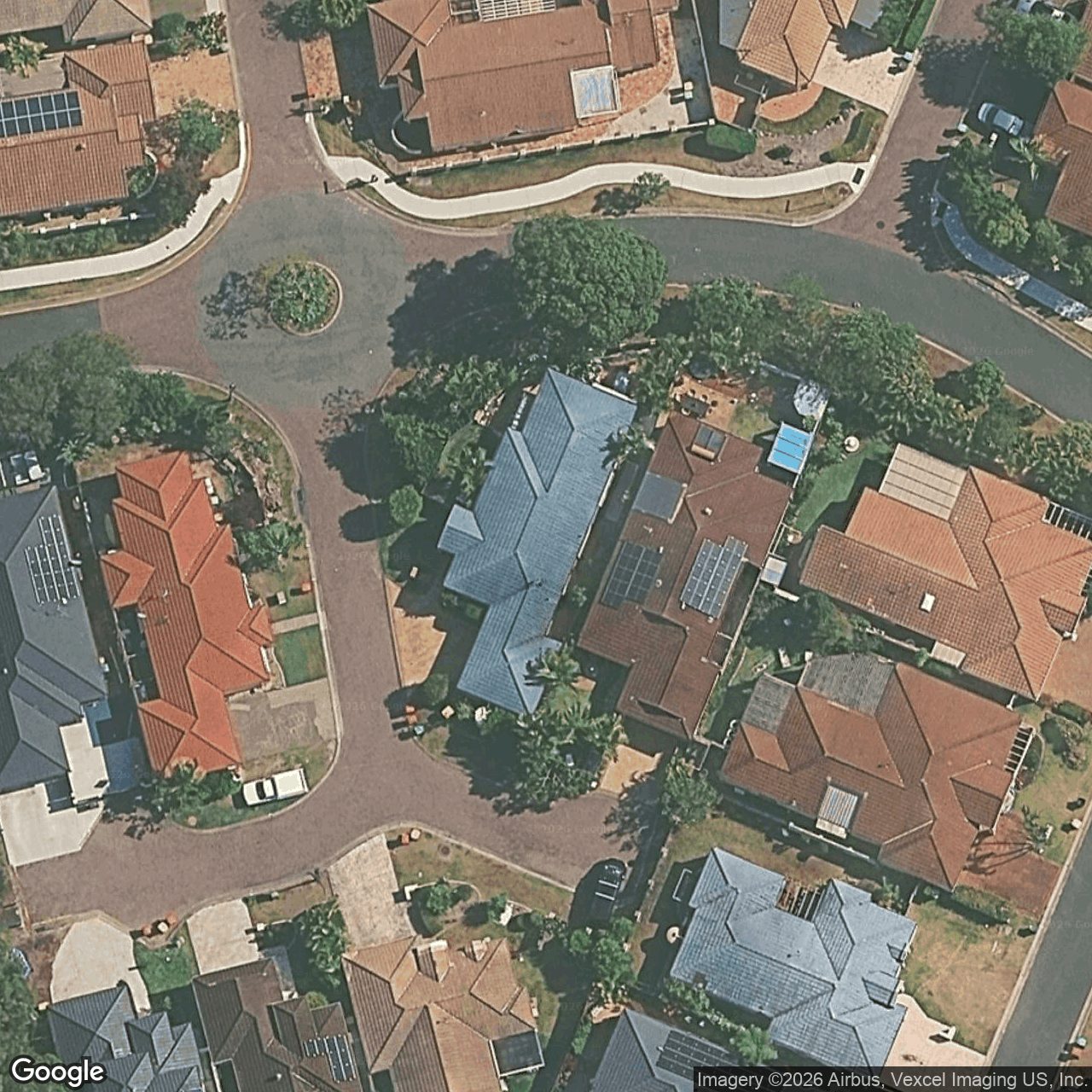 Aerial view of 2 Flagstaff Place, Robina QLD 4226