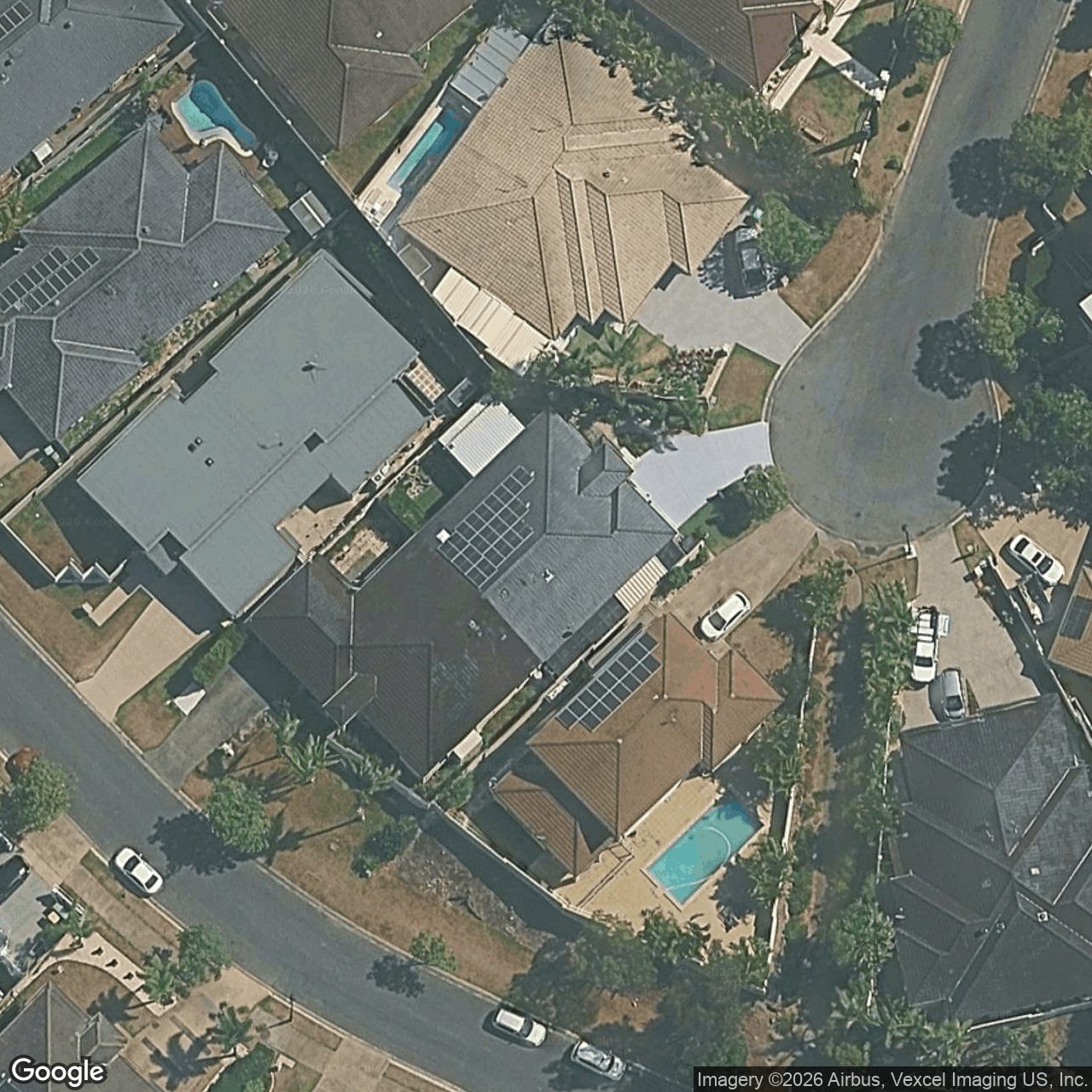 Aerial view of 17 Orchid Tree Court, Robina QLD 4226