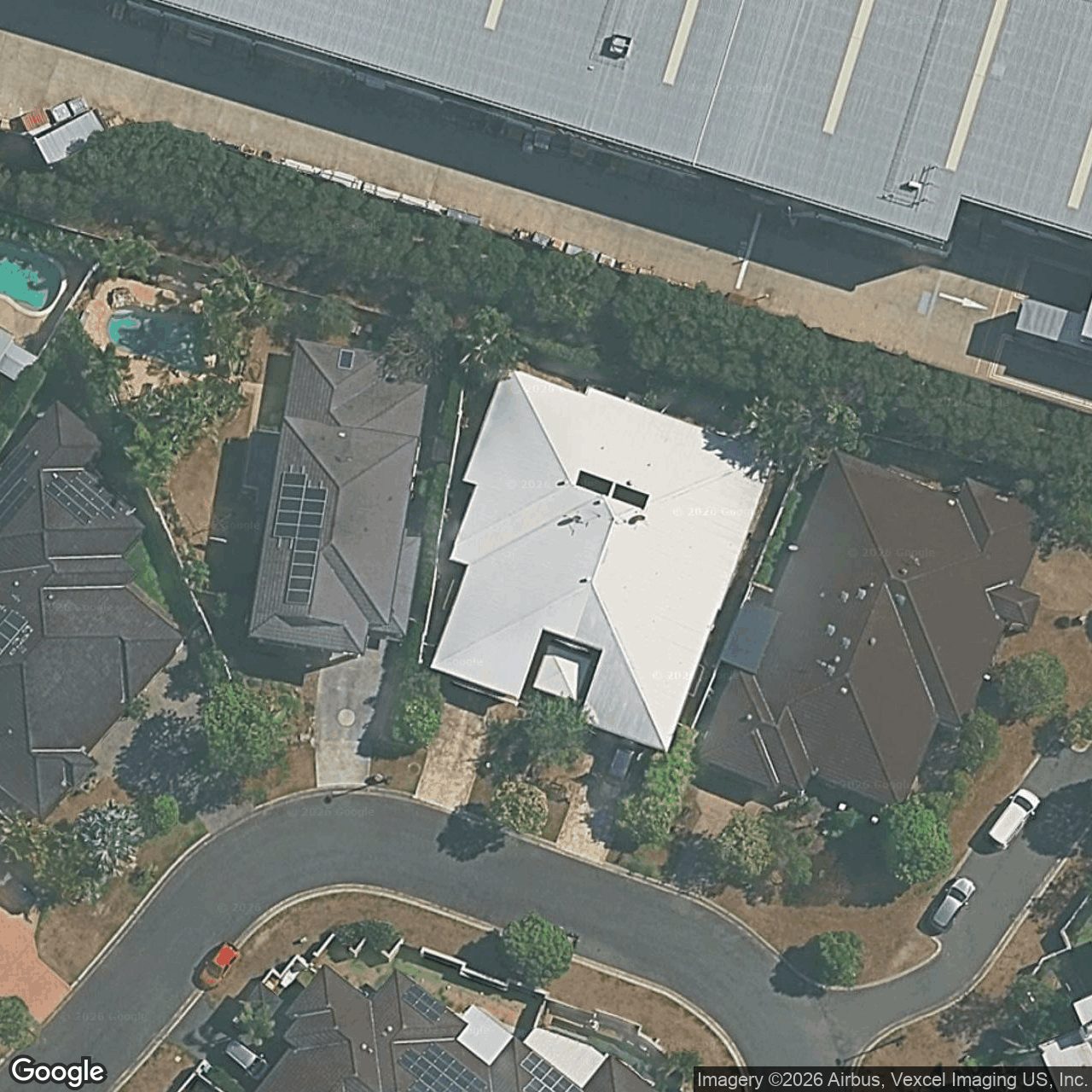 Aerial view of 1/14 Orchid Tree Court, Robina QLD 4226