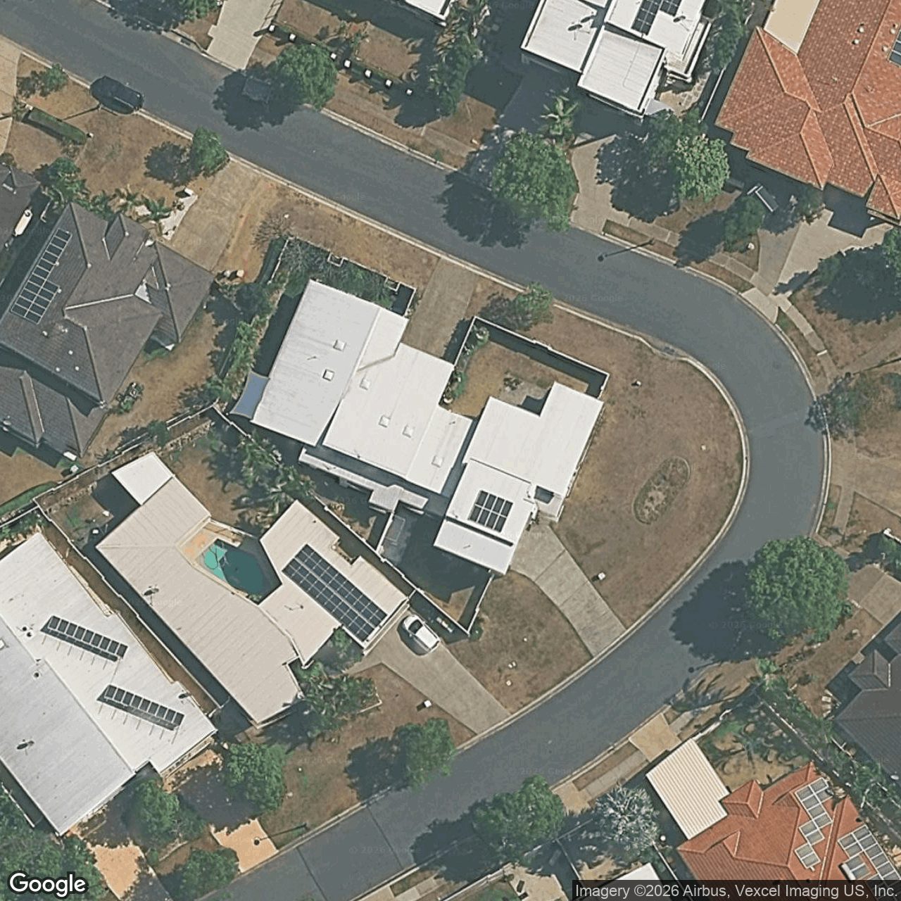Aerial view of 21 Heights Drive, Robina QLD 4226