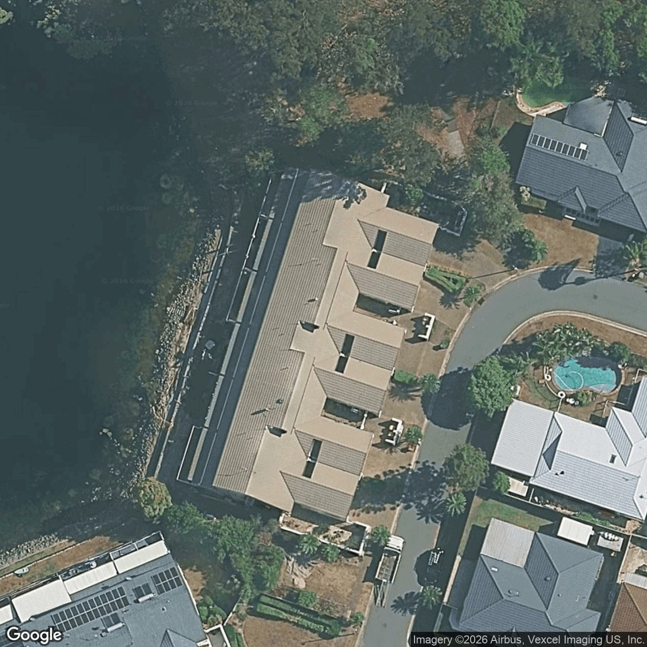 Aerial view of 4/9 Dandenong Terrace, Robina QLD 4226