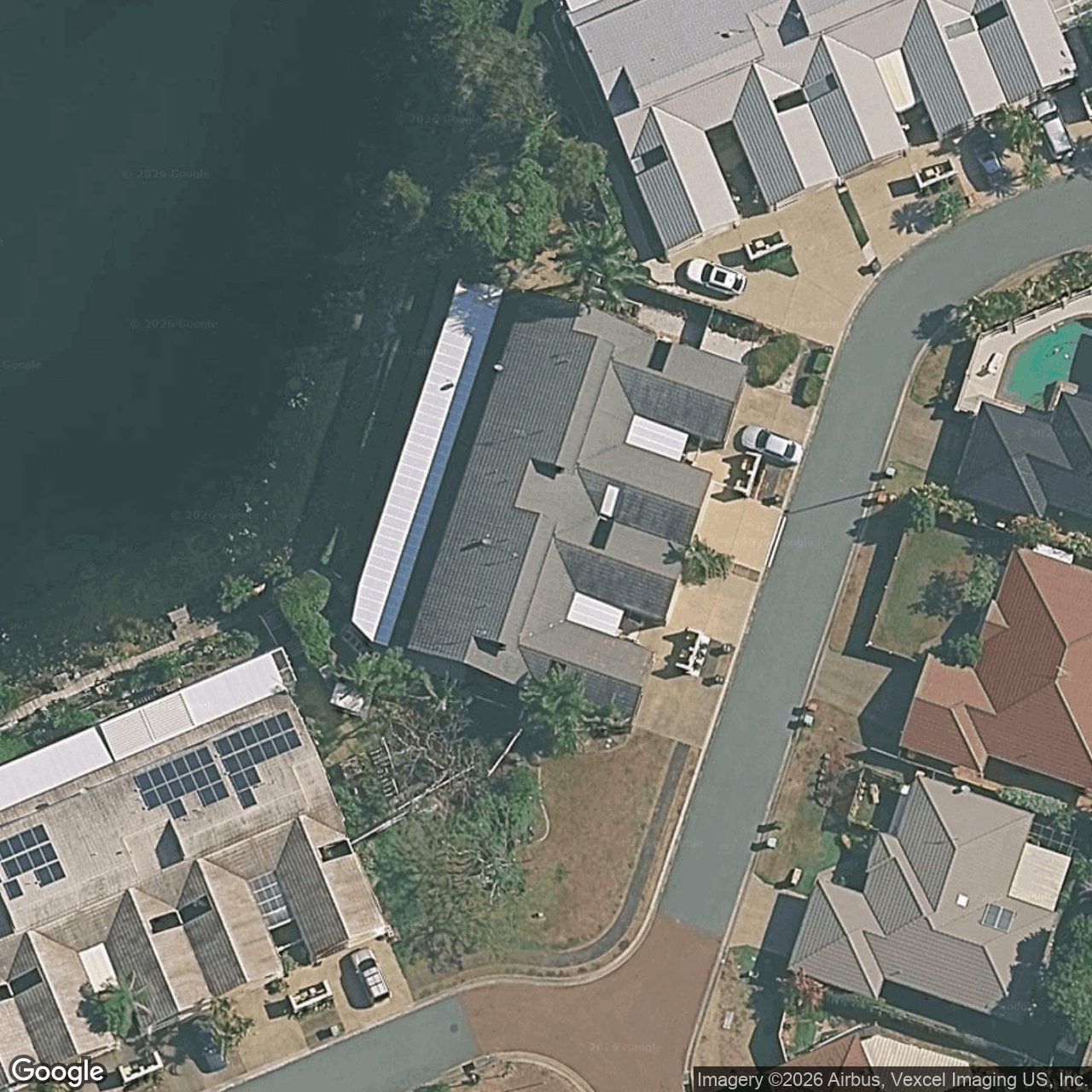 Aerial view of 2/31 Dandenong Terrace, Robina QLD 4226