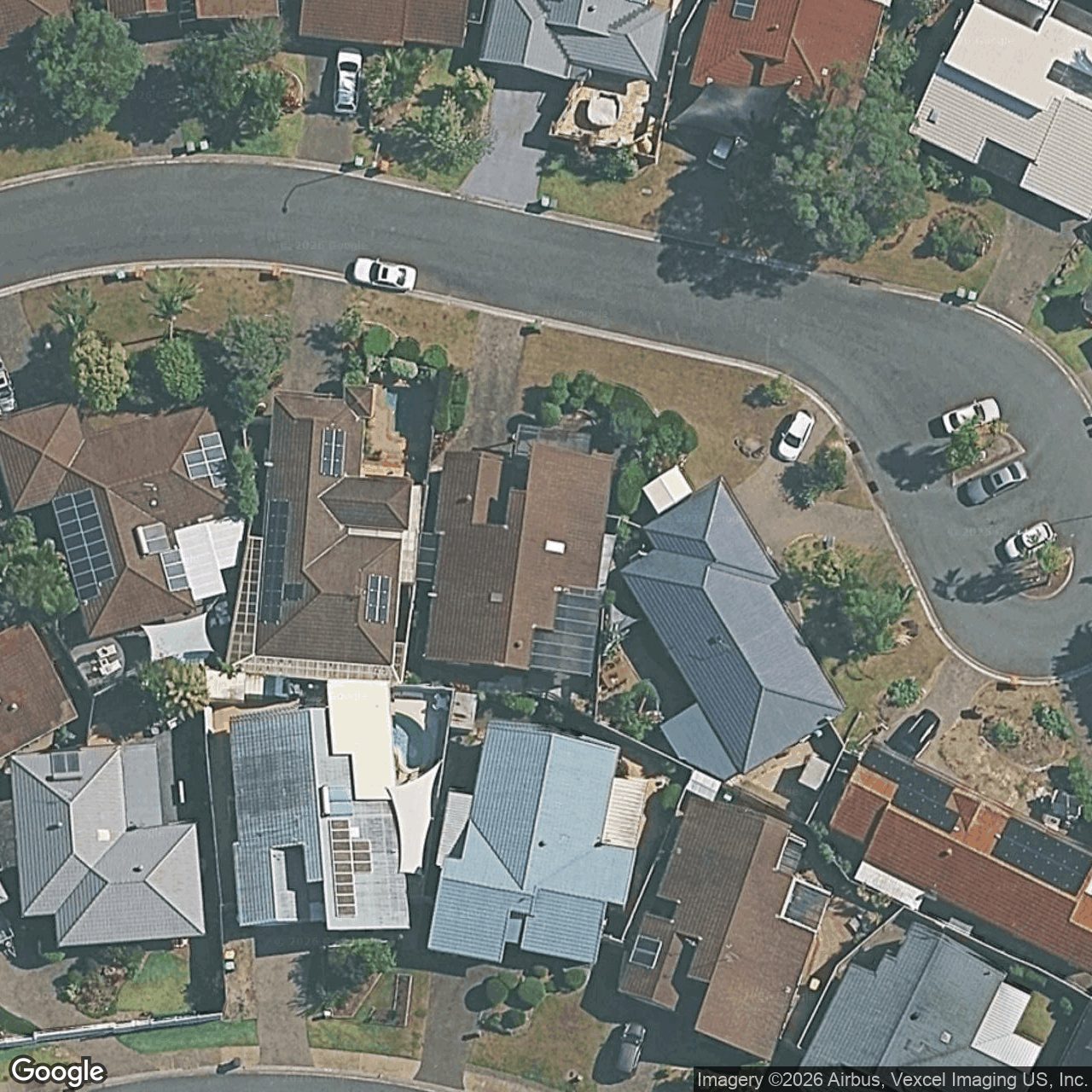 Aerial view of 7 Roseville Court, Robina QLD 4226