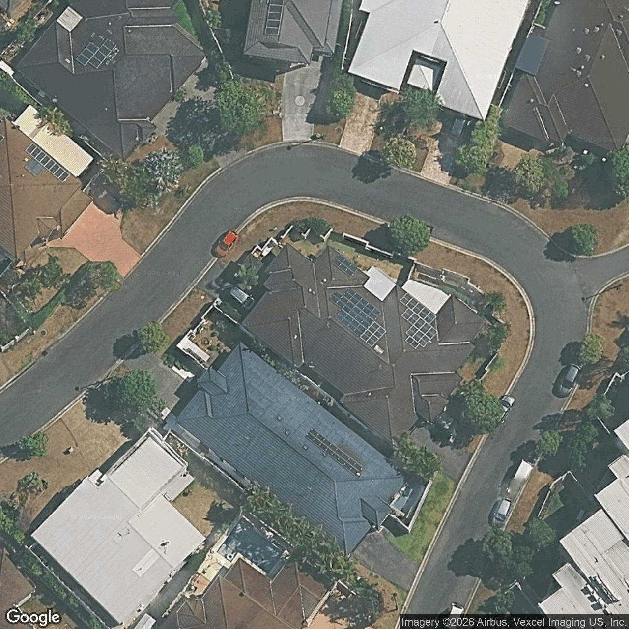 Aerial view of 1/9 Orchid Tree Court, Robina QLD 4226