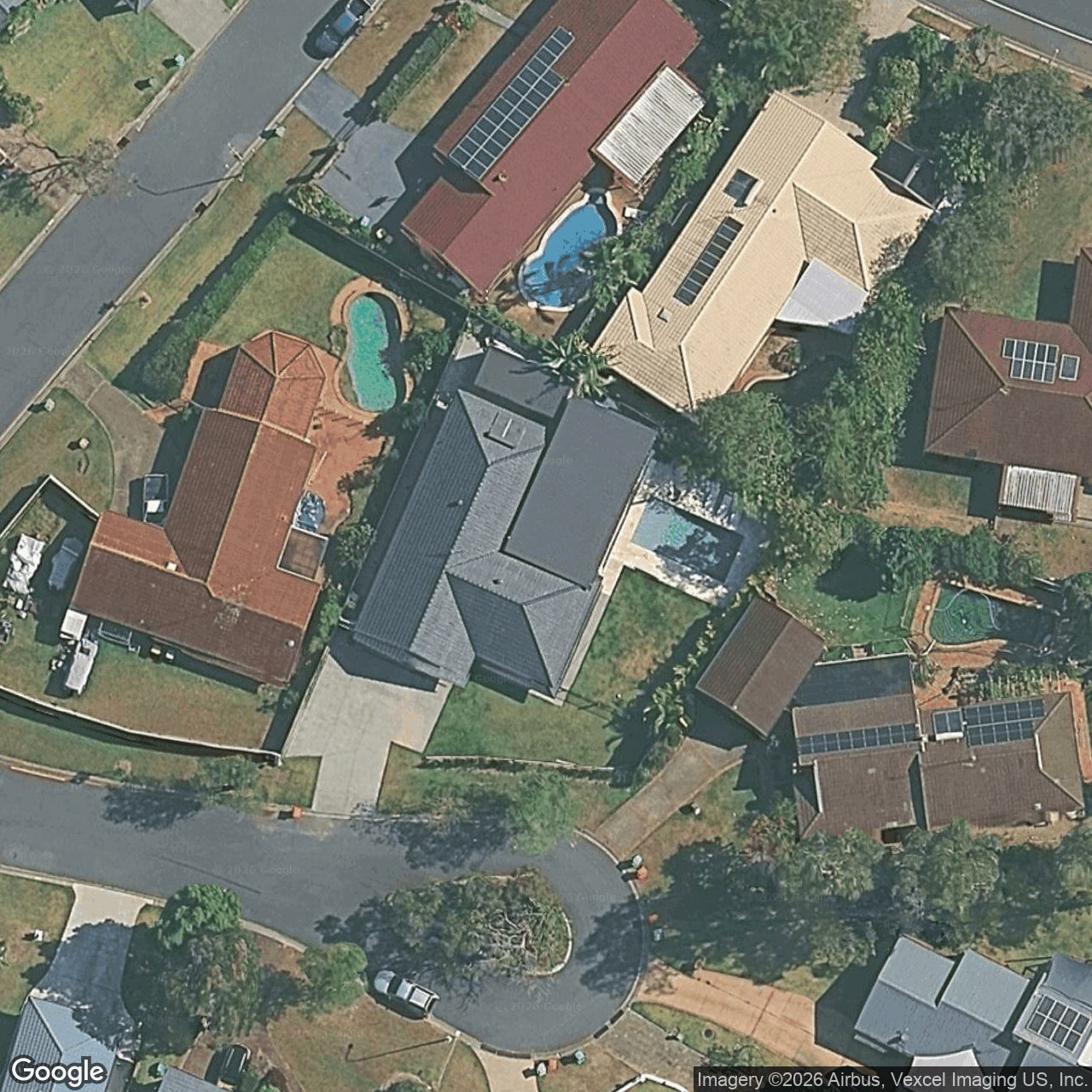 Aerial view of 5 Queenscliff Crescent, Robina QLD 4226