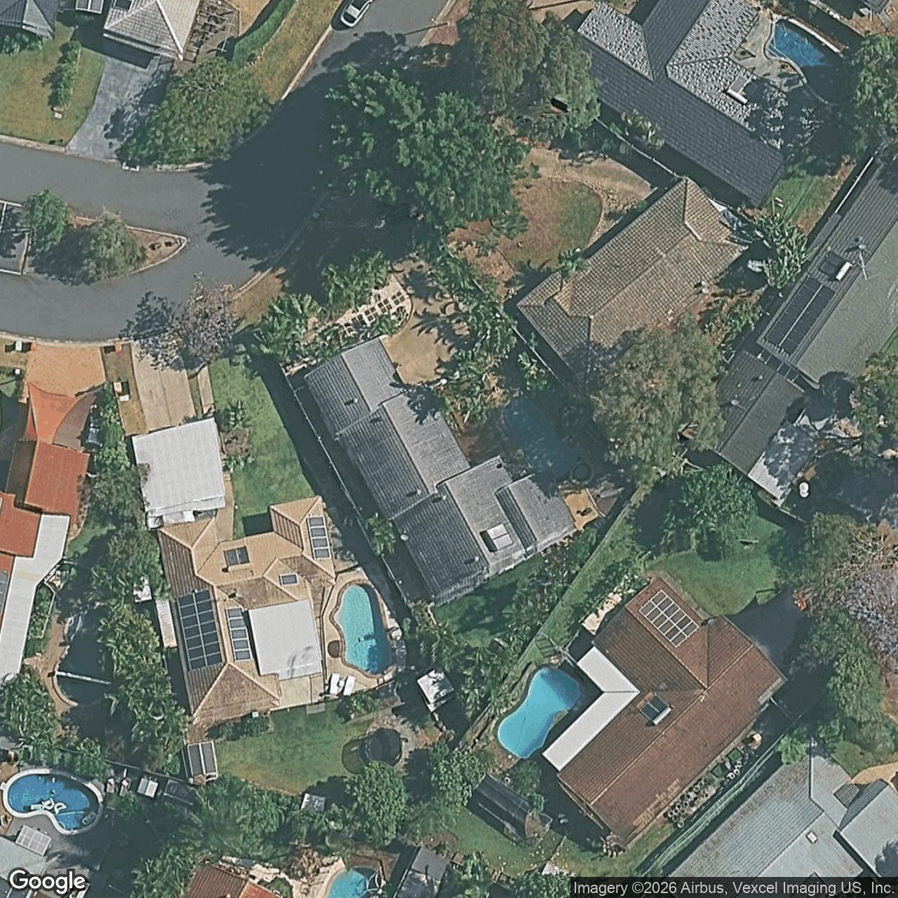 Aerial view of 8 Harbord Court, Robina QLD 4226
