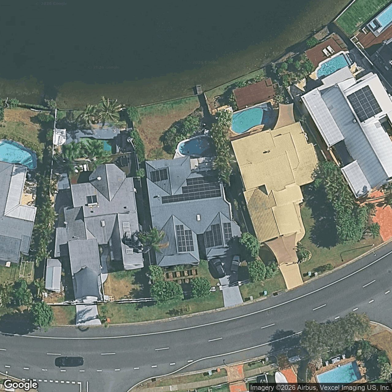 Aerial view of 46 Manly Drive, Robina QLD 4226