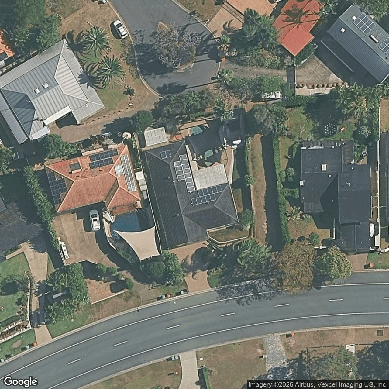 Aerial view of 24 Beauty Point Drive, Robina QLD 4226