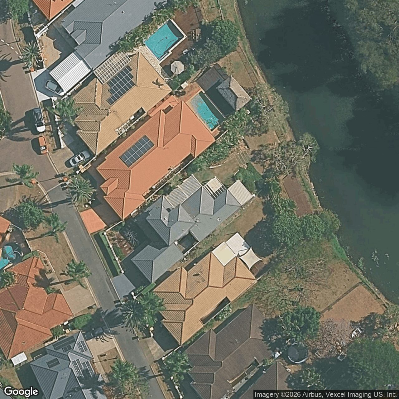 Aerial view of 6 Redbud Lane, Robina QLD 4226
