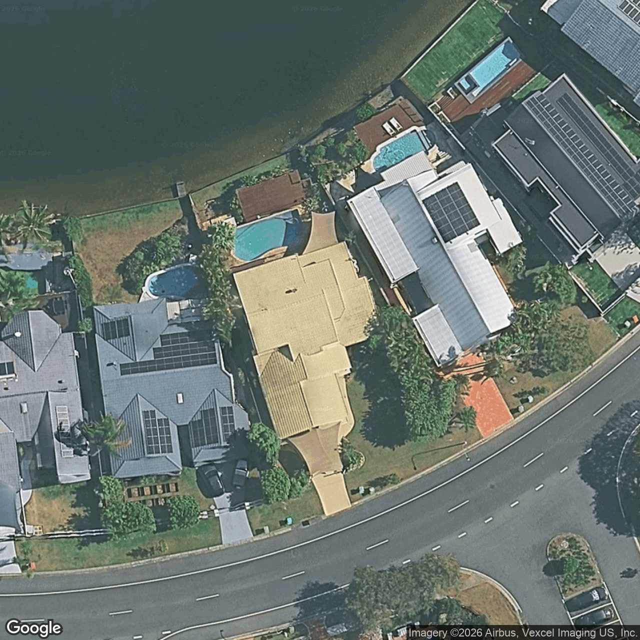 Aerial view of 48 Manly Drive, Robina QLD 4226