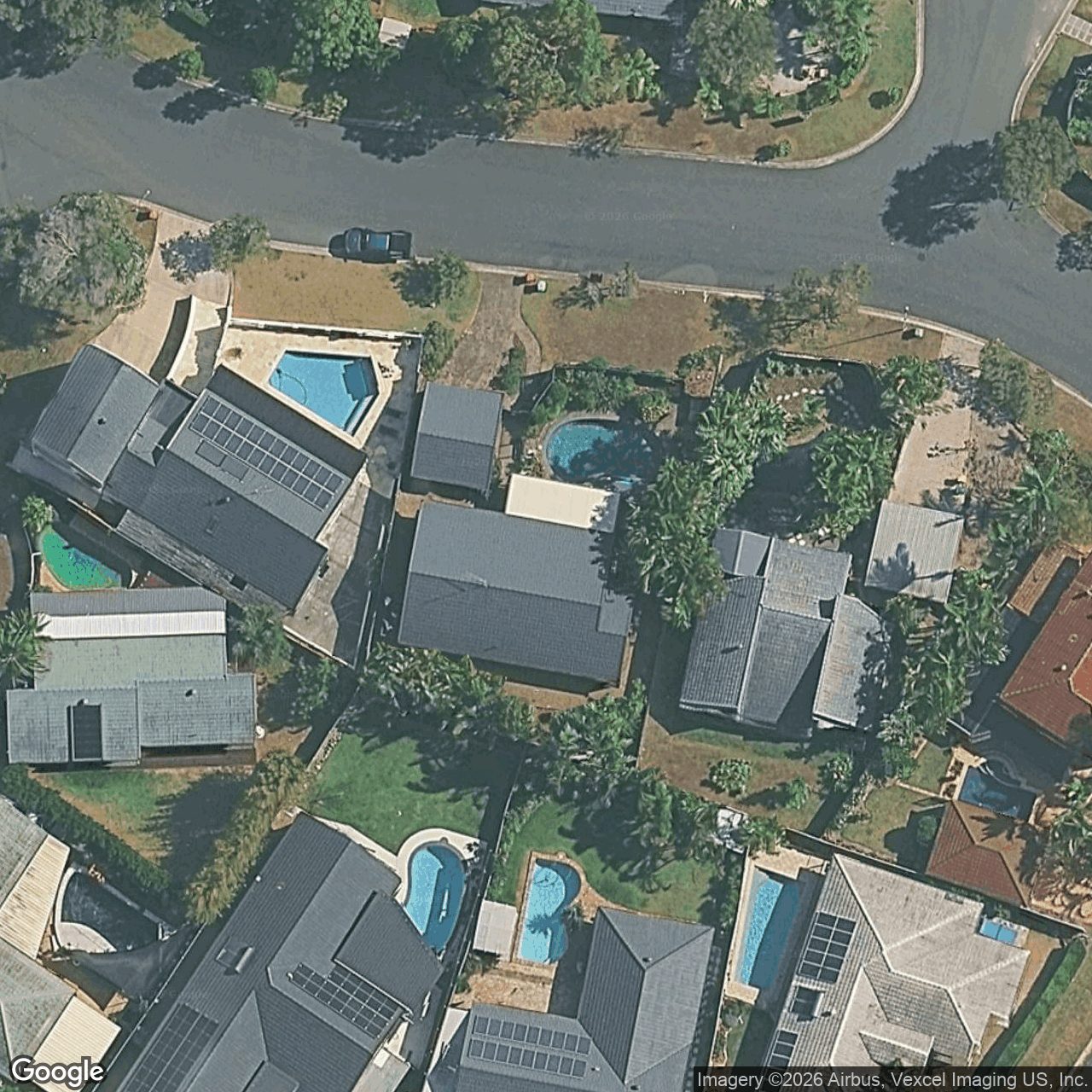 Aerial view of 18 Sandringham Drive, Robina QLD 4226