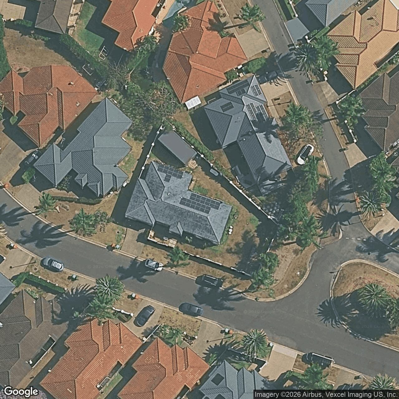 Aerial view of 9 Peach Drive, Robina QLD 4226