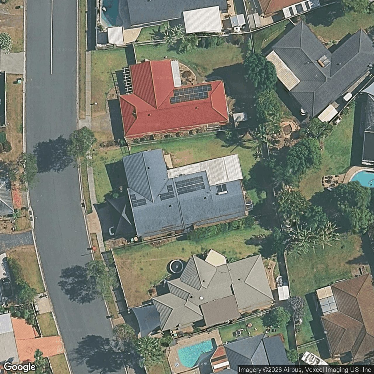 Aerial view of 5 Pyrmont Street, Robina QLD 4226