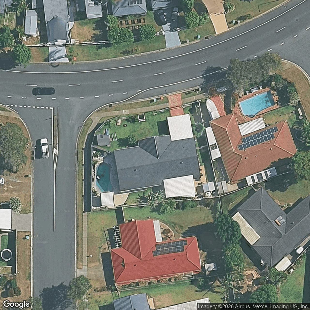 Aerial view of 45 Manly Drive, Robina QLD 4226