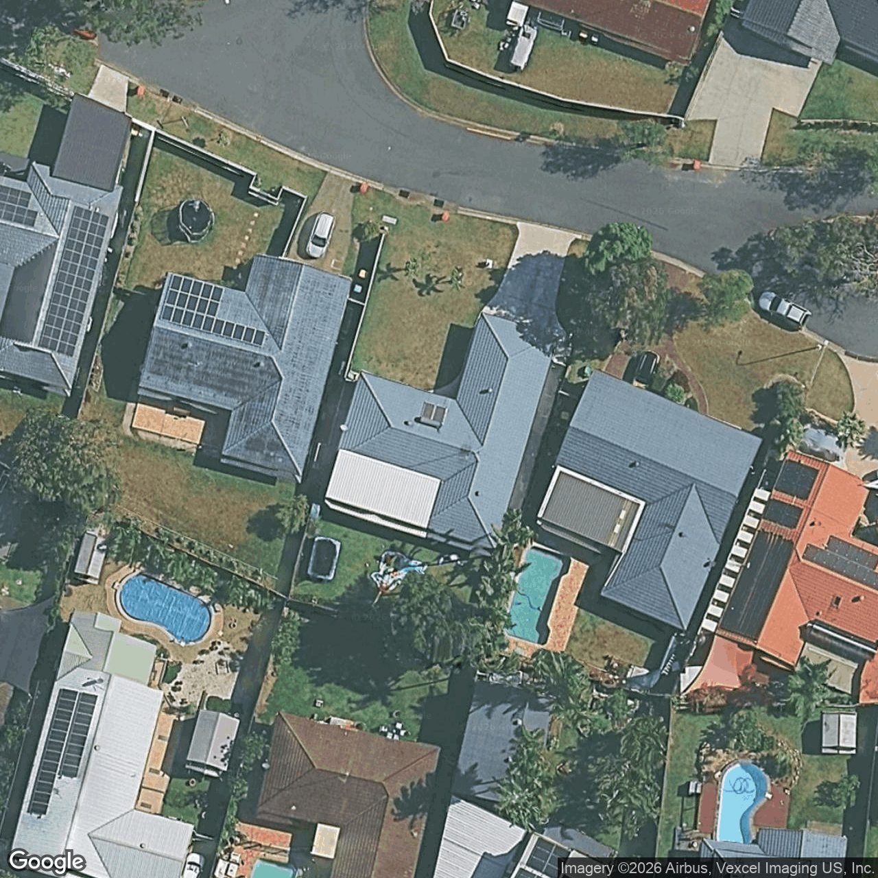 Aerial view of 8 Queenscliff Crescent, Robina QLD 4226