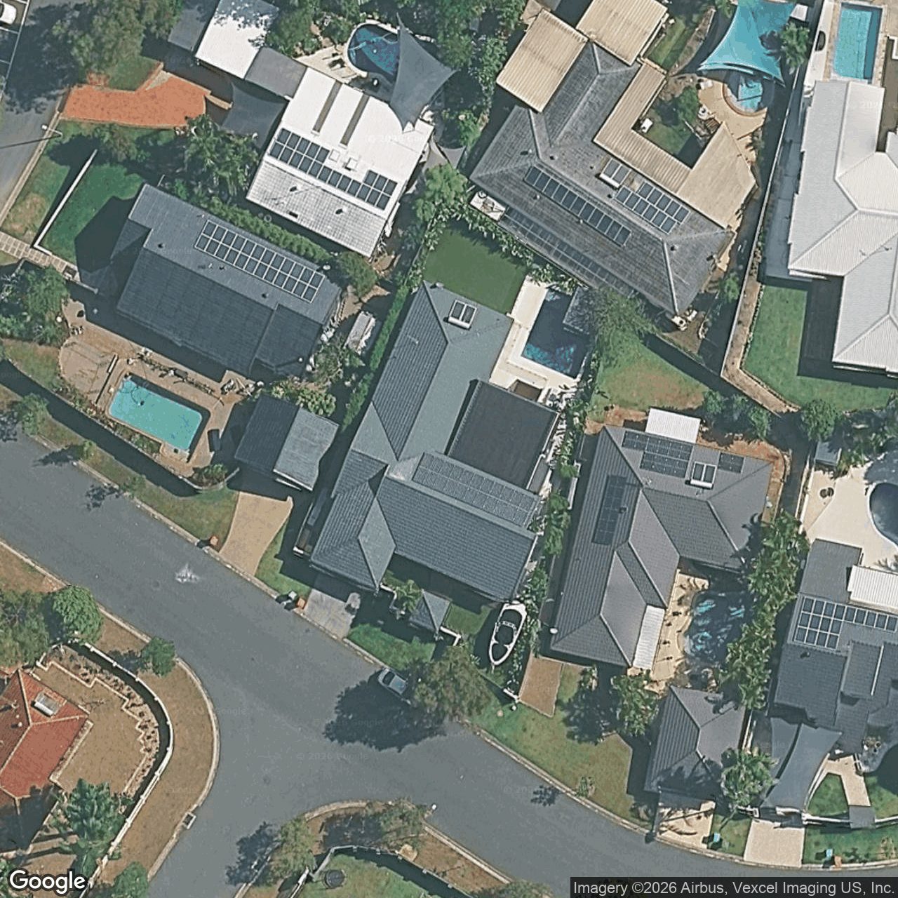 Aerial view of 9 Sandringham Drive, Robina QLD 4226