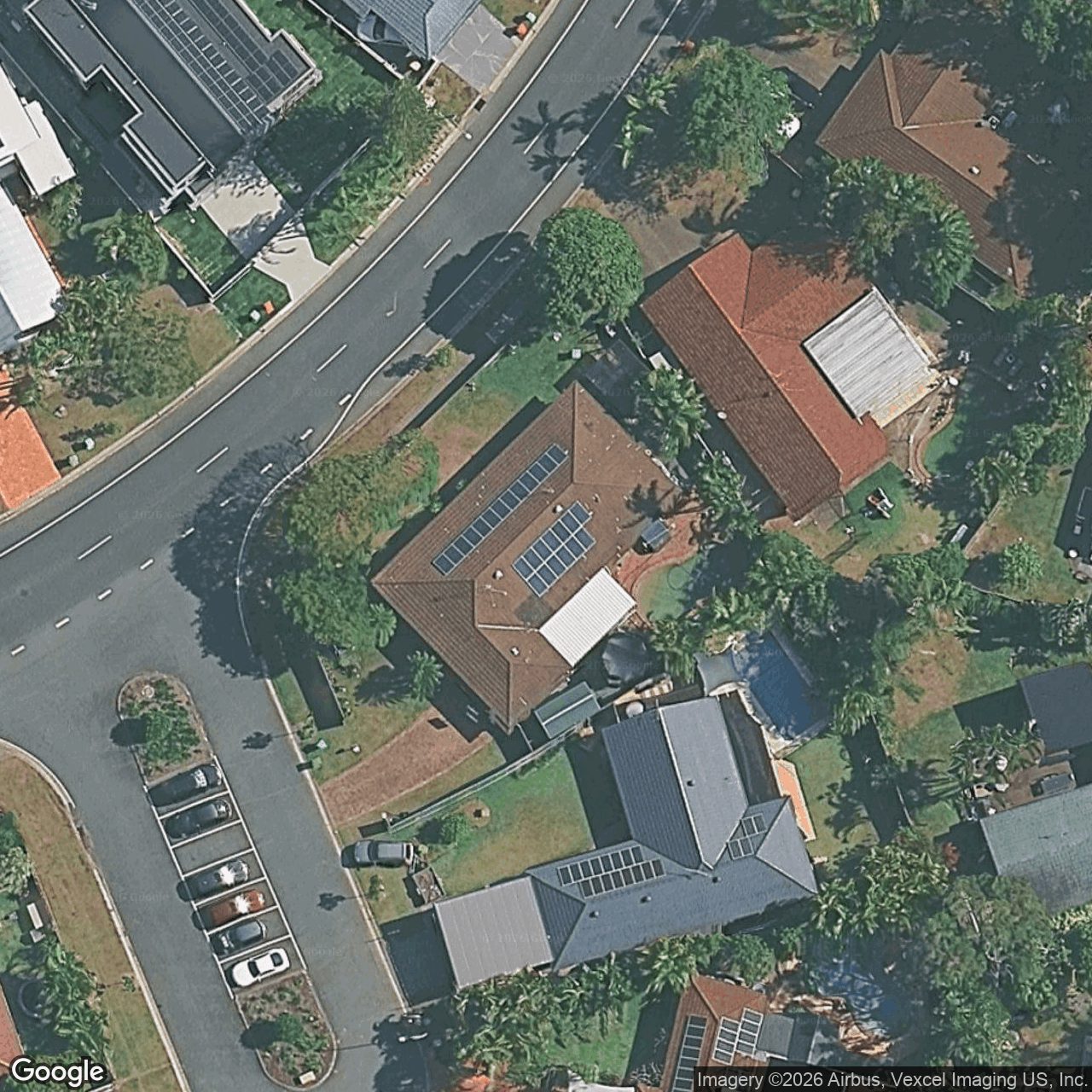 Aerial view of 2 Corio Court, Robina QLD 4226