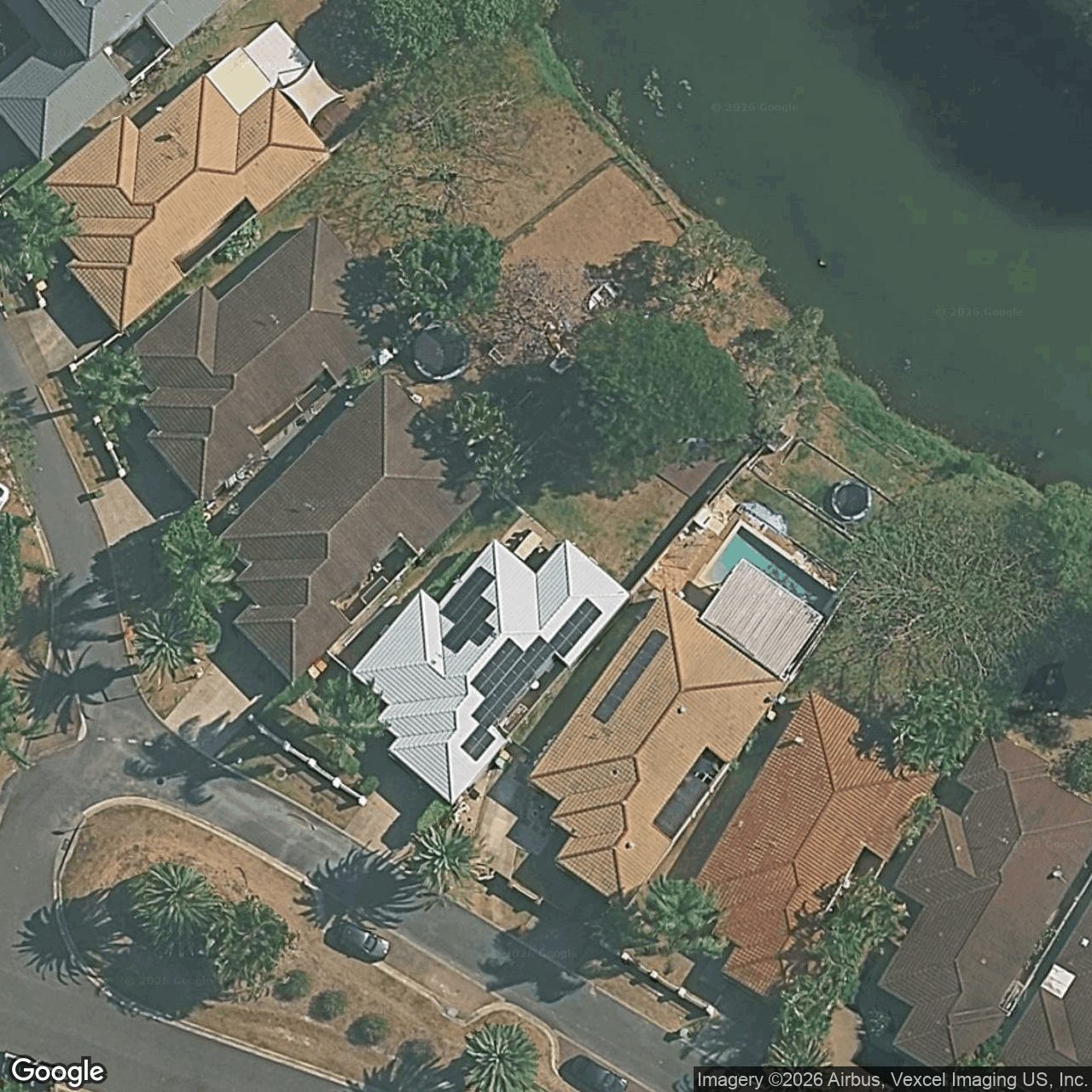 Aerial view of 14 Redbud Lane, Robina QLD 4226