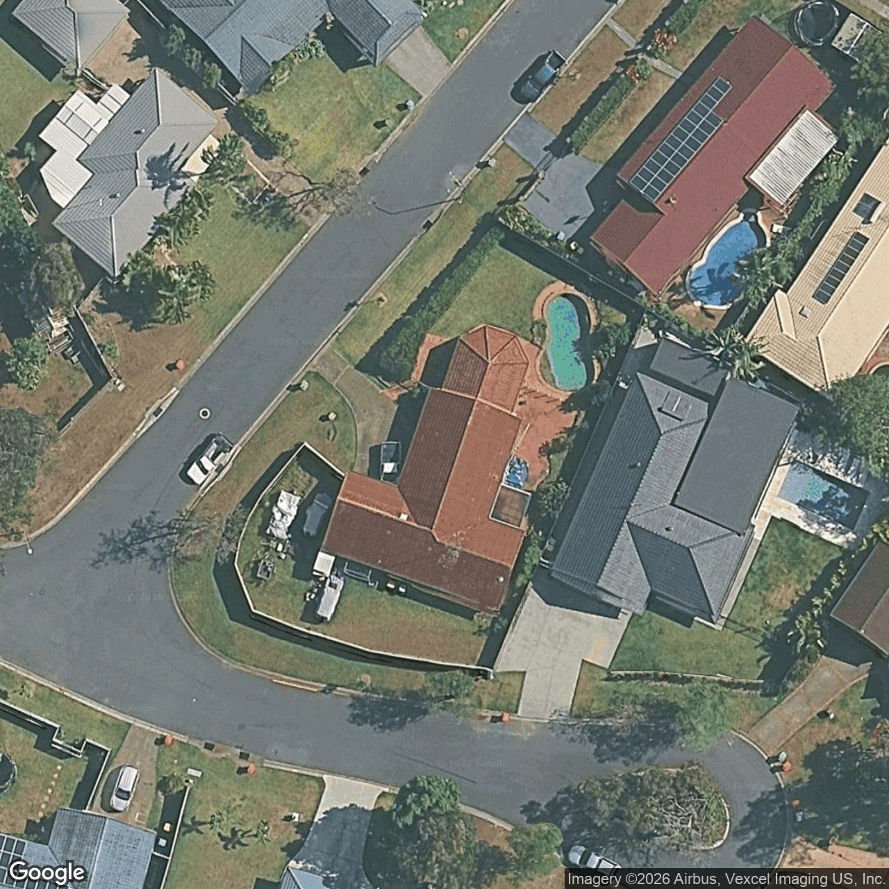 Aerial view of 4 Mosman Road, Robina QLD 4226