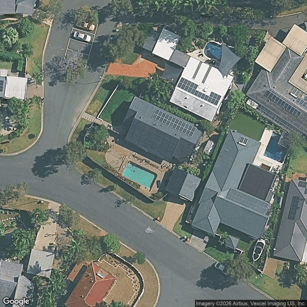 Aerial view of 1 Henley Court, Robina QLD 4226