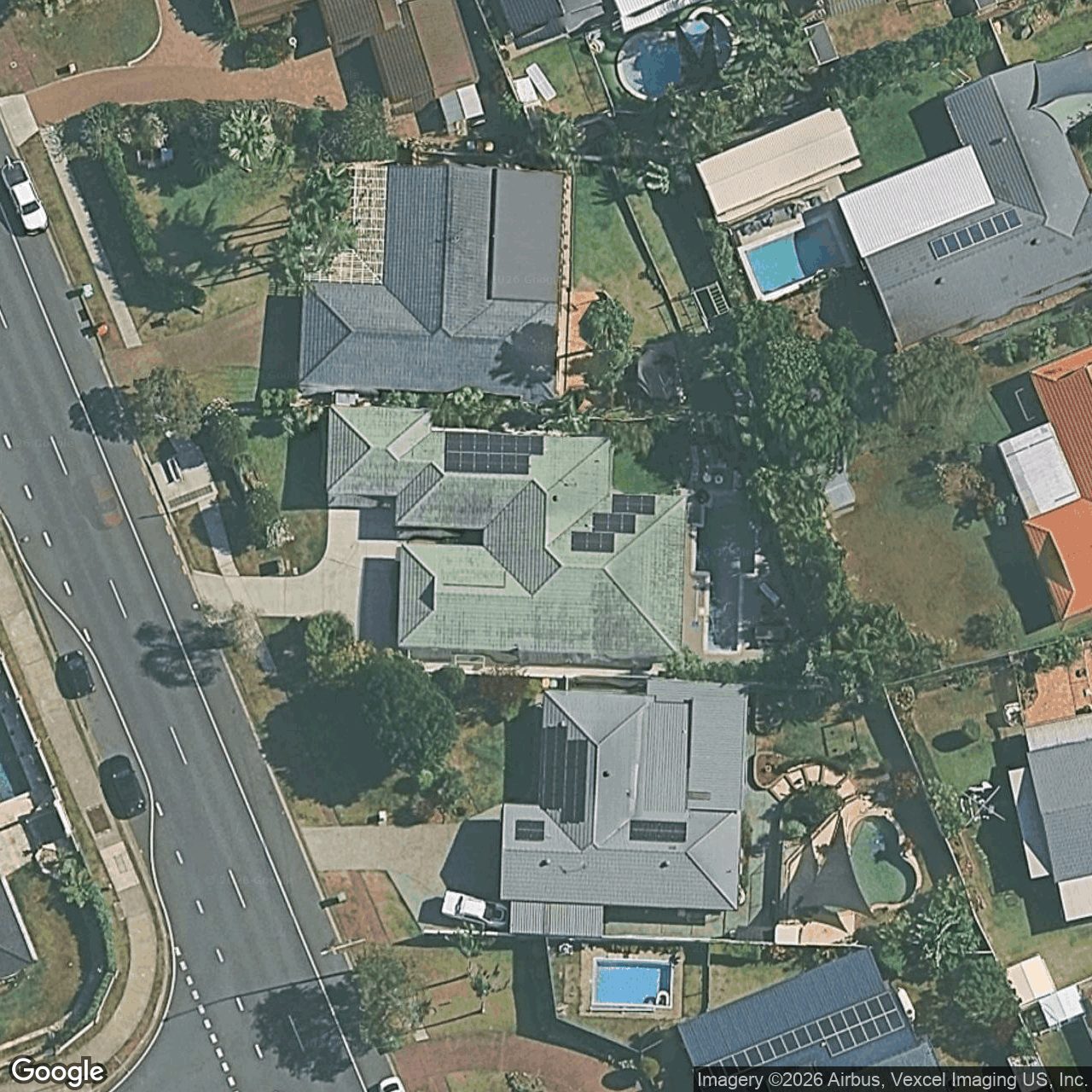 Aerial view of 256 Ron Penhaligon Way, Robina QLD 4226