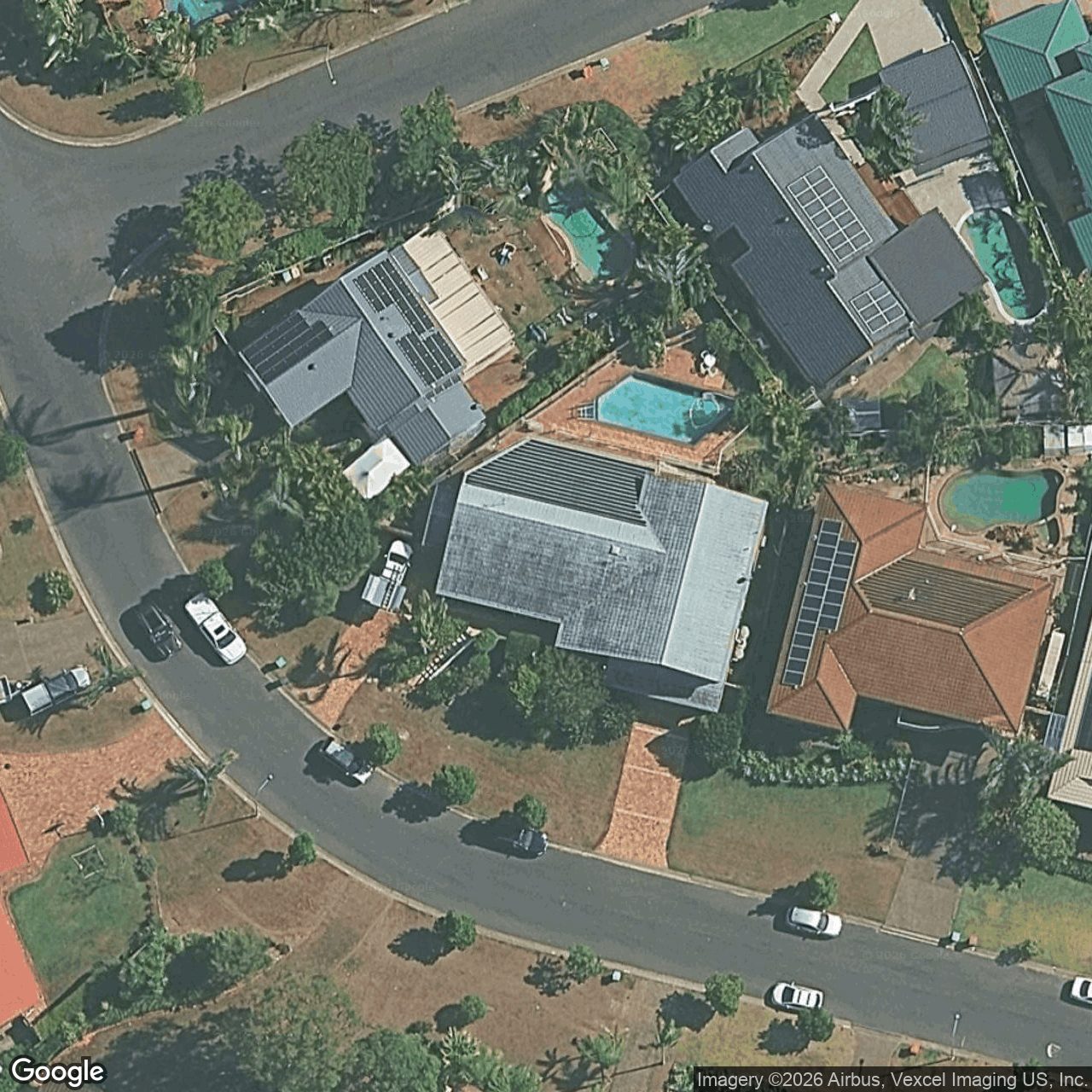 Aerial view of 8 Sunningdale Circuit, Robina QLD 4226