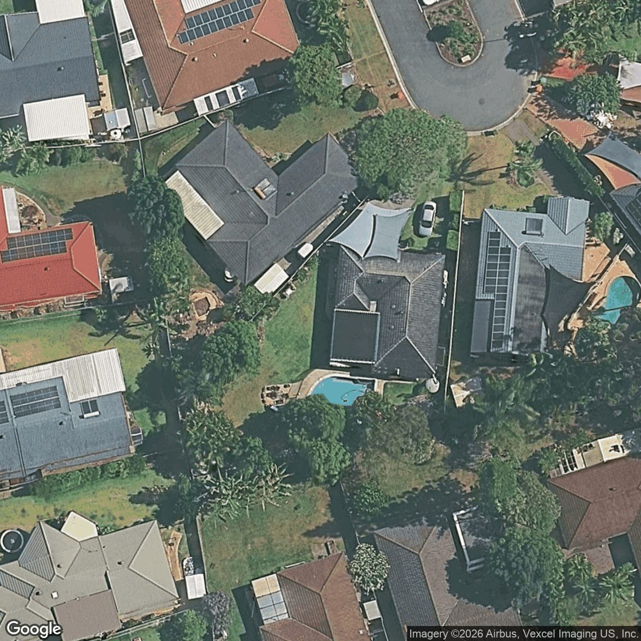 Aerial view of 5 Corio Court, Robina QLD 4226