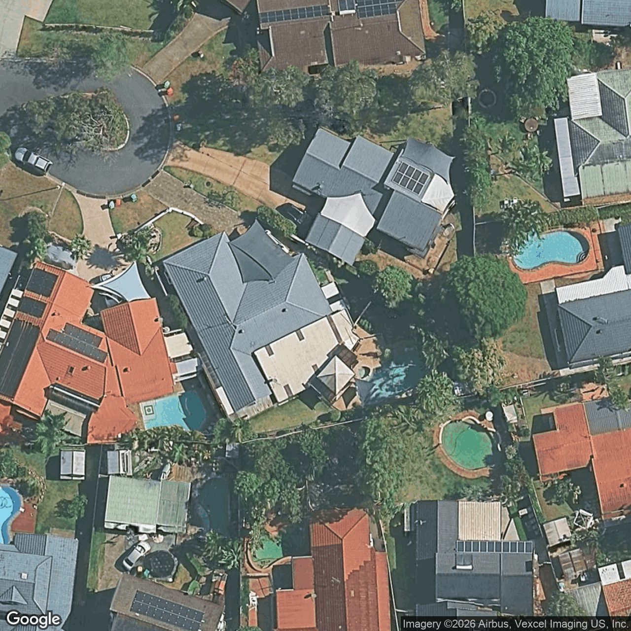 Aerial view of 2 Queenscliff Crescent, Robina QLD 4226