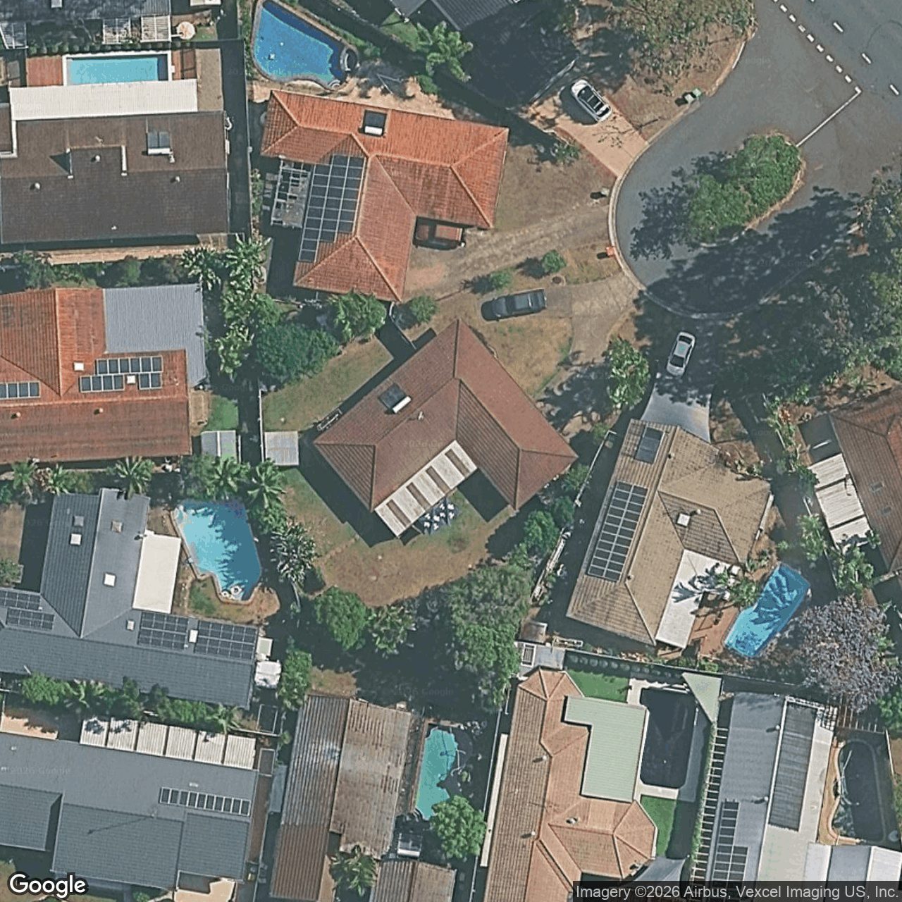 Aerial view of 5 La Perouse Court, Robina QLD 4226