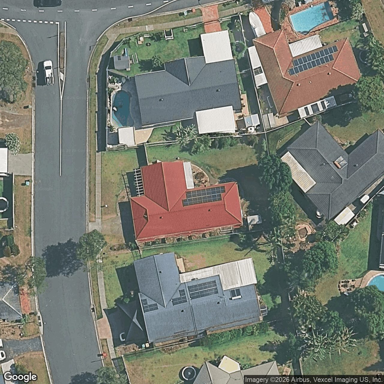 Aerial view of 7 Pyrmont Street, Robina QLD 4226